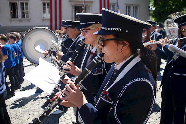 Eindrücke vom Bezirksmusikfest in Visp