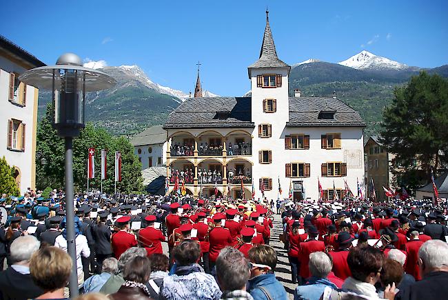 Eindrücke vom Bezirksmusikfest in Visp