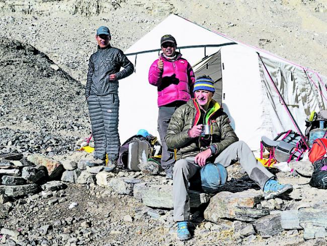 Akklimatisation. Bergführer Klaus Tscherrig weilt seit sechs Wochen im Himalajamassiv zur Vorbereitung für die Besteigung des Mount Everest. 