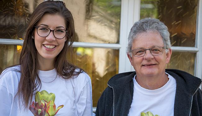 Sabrina Gurten (23) und Gerhard Heimen (61), beide aus Grengiols.