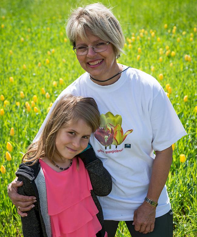 Noemie (9) und Silvia Heimen (57), beide aus Grengiols.