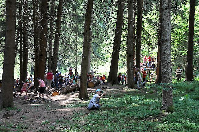 Zehn Gehminuten von Geimen entfernt erstrahlt der Waldkindergarten in neuem Glanz.