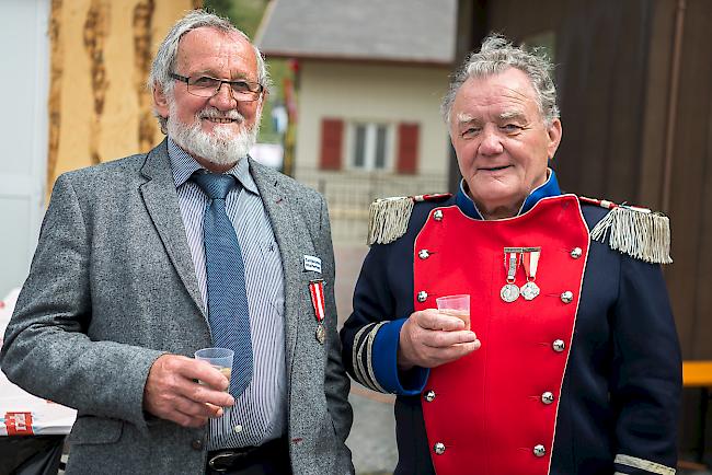 René Regotz (73) aus Staldenried und Fridolin Imboden (75) aus Niedergesteln.