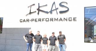 Die Macher. Die Verantwortlichen der &laquo;IKAS Car-Performance AG&raquo;: Klemens Imboden, J&ouml;rg Gsponer, Nadine Gsponer-Imboden, Ivan Imboden und Marco Imboden.
