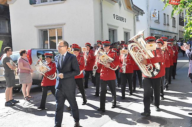 Impressionen vom Bezirksmusikfest in Salgesch.