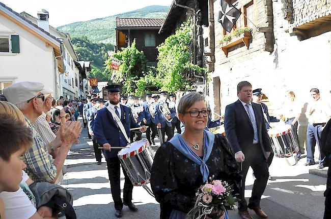 Impressionen vom Bezirksmusikfest in Salgesch.