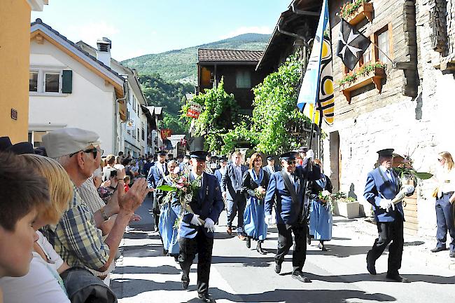 Impressionen vom Bezirksmusikfest in Salgesch.