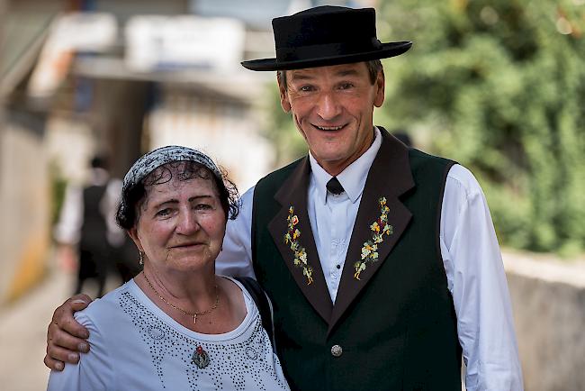 Anna Jossen (81) aus Lalden und Sepp In Albon (60) aus Eggerberg.