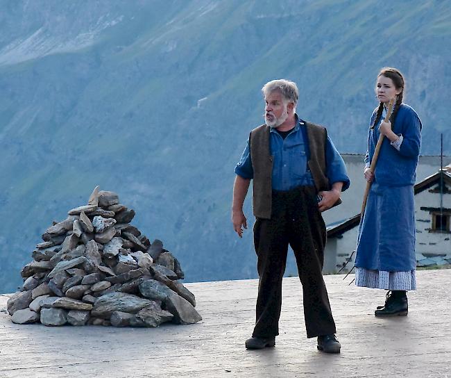 Impressionen der gestrigen Premiere des Stücks «Romeo und Julia am Gornergrat». 