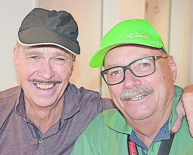 Iwan Wyssen (70) aus Naters und Luzi Cavigilli (71) aus Flims.