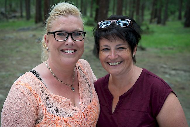 Nathalie Munsters (46) und Jeannette Tscherrig (47), beide aus Randa.