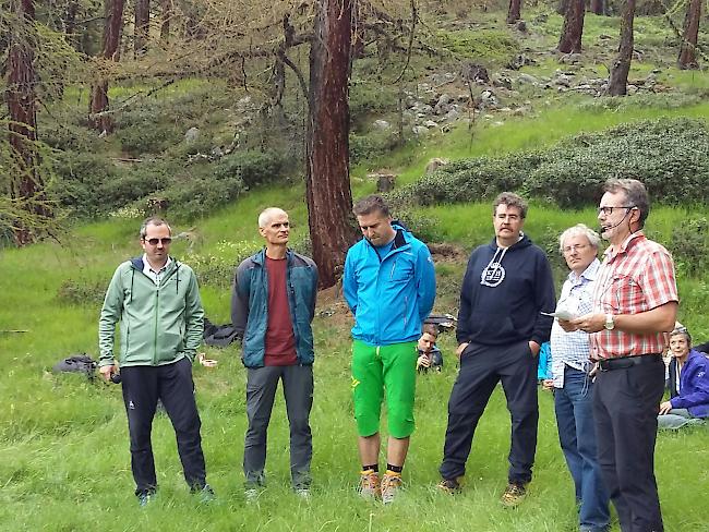 Die Projektleiter der neuen Europabrücke (von links): Paul Summermatter, Leo Jörger, Berno Stoffel, Hermann Rovina, Theo Lauber und Stefan Truffer.