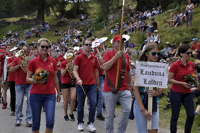 Zu Gast in Törbel war auch die MG Lauduna Lalden.