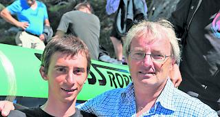 Erbauer. Theo Lauber und Sohn Kevin setzten mit der Europabr&uuml;cke neue Massst&auml;be. 