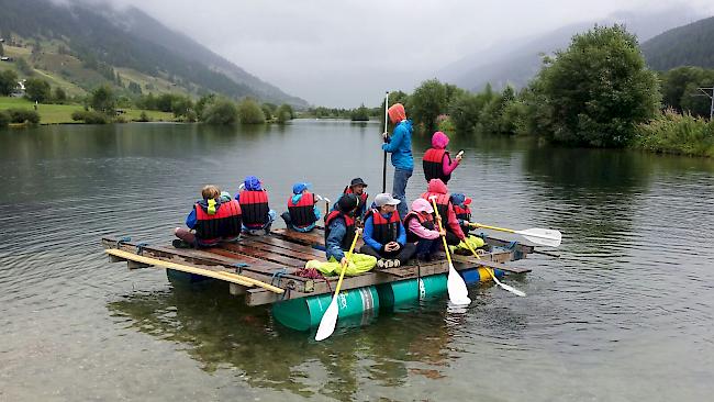 Flossbau auf dem Geschinersee