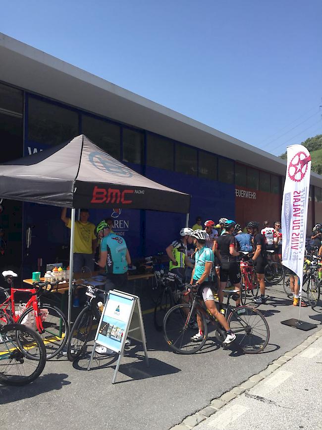 Impressionen des 5. «Cyclosportive des Vins du Valais».