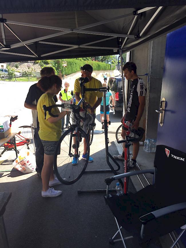 Impressionen des 5. «Cyclosportive des Vins du Valais».