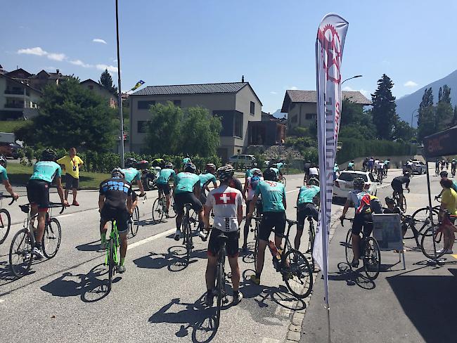 Impressionen des 5. «Cyclosportive des Vins du Valais».