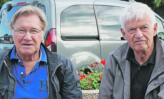 Cesar Varonier (68) und Erich Bayard (78) aus Varen.