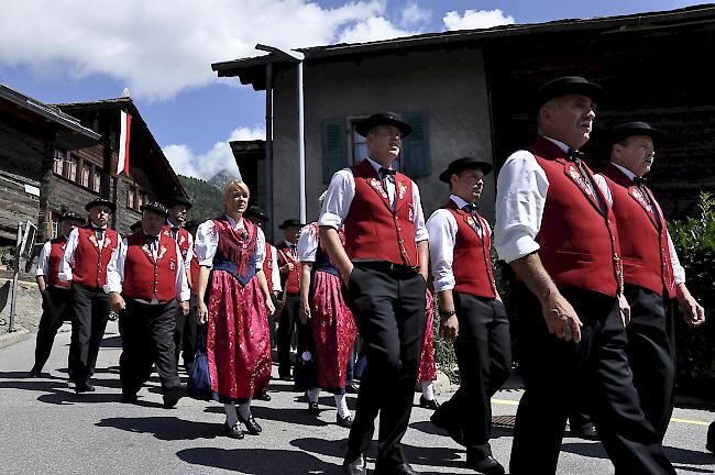 Der JK Aletsch Naters im alten Dorfteil Ausserbergs.