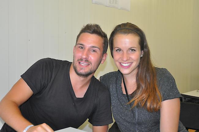 Happy. Thomas und Lea sind per Zufall am Open Air Gampel gelandet.