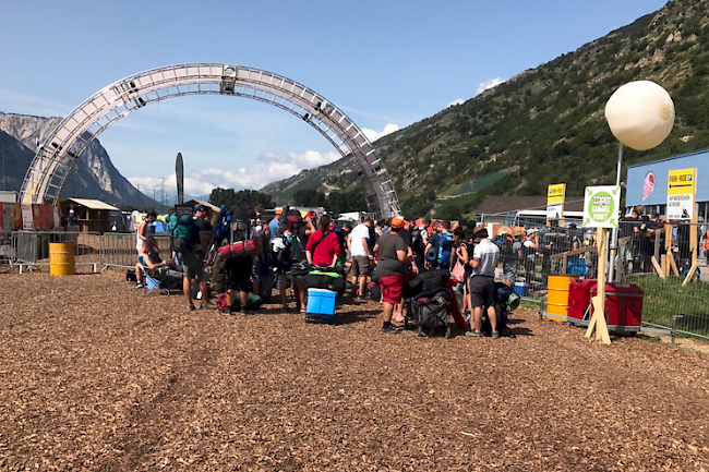 Aufbruchstimmung am Sonntag in Gampel.