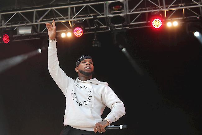 Der kanadische Rapper Tory Lanez am Sonntag am Open Air Gampel.