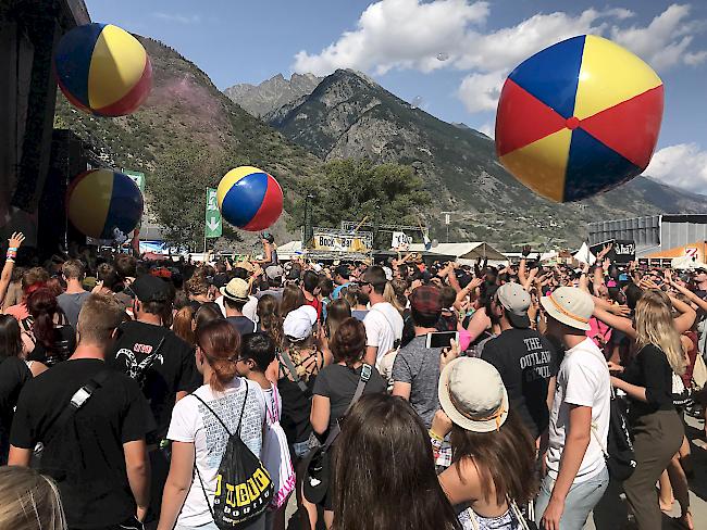 Letzter Act. Die deutsche Band SDP schliesst das Open Air Gampel 2017.