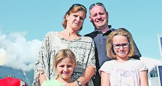 Gl&uuml;ckspilze. Nicole, Alina, Pascal und Mia Hofmann durften kostenlos einen Tag am Open Air verbringen. 