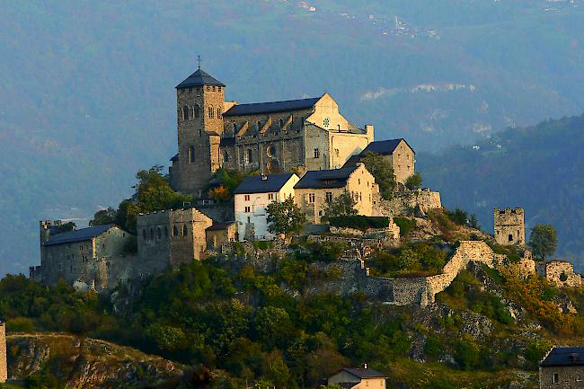 Die Basilika Valeria in Sitten wird weiter restauriert.