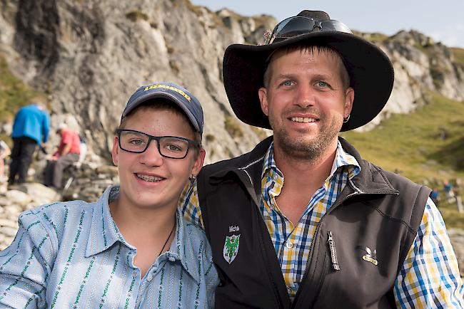 Michael Bärtschi (14) aus Steg und Micha Bärtschi (38) aus Termen