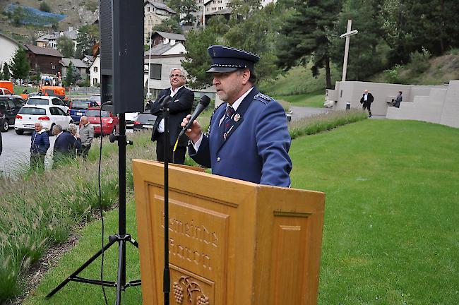 Begrüssung durch Moritz Schmid, Präsident der MG «Alpenglühn» Ausserberg, die die 37. Tagung organisiert hat.