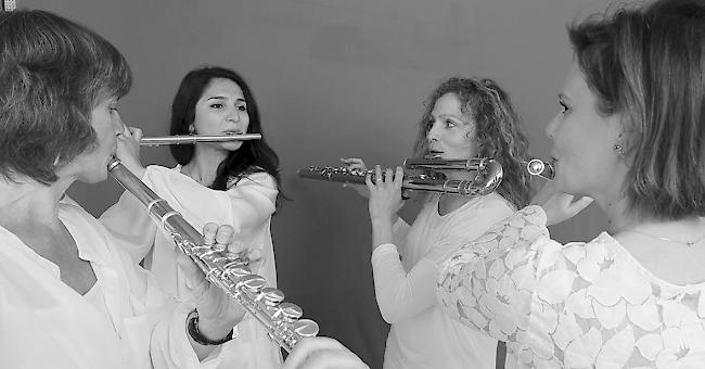 Eingespielt. Das Ensemble Tétraflûtes verbindet moderne Musik mit Naturklängen zum «Gesang der Suone».