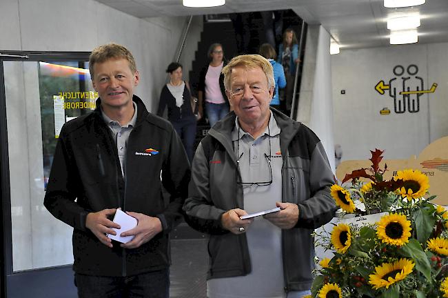 Geschäftsführer Richard Hug und Genossenschaftspräsident Guido Summermatter.