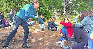 Idyllisch. Die Studierenden genossen die Schulstunden mitten im Weltnaturerbe-Gebiet. 