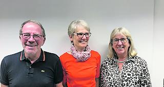 Die Initianten des Forum 60plus. Walter Werlen, Margrith Arnold-Klein und Barbara Chuck (von links). 