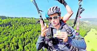 Wieder ganz gemacht. Nach dem Flug hatte diese 50er-Note wieder alle vier Ecken.  