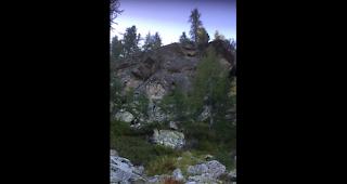 Der Abhang, den die beiden Eringer hinunter gest&uuml;rzt sind