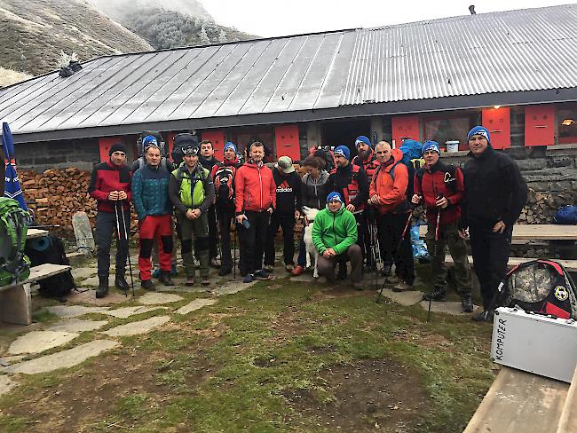 Die polnische Suchtruppe kurz vor der Heimreise.