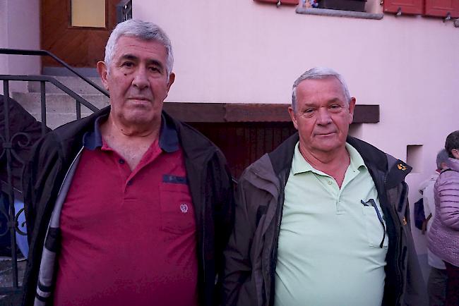 Marcel Gottet (66) und Oskar Loretan (71), beide aus Varen.