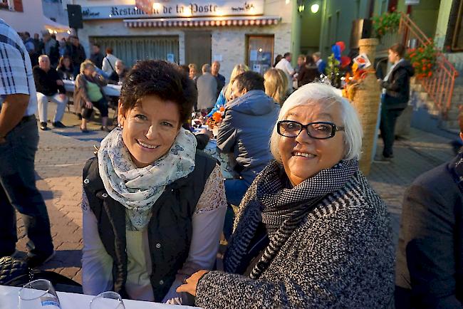 Chantal Martig (46) aus Baltschieder und Olgi Julier (64) aus Varen.