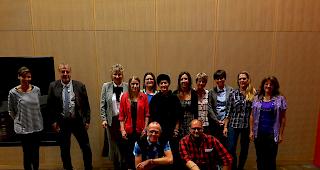 Der alte und der neue Vorstand zusammen mit dem Adjunkt und stv. Chef der Dienststelle f&uuml;r Bildungswesen, Marcel Blumenthal (zweiter von links).