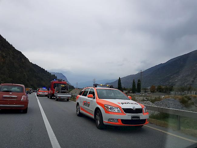 Rettungskräfte am Unfallort