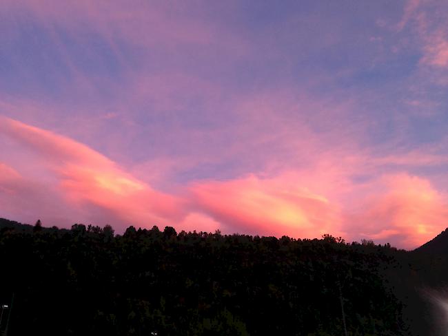 Himmel über dem Rosswald aus Natischer Sicht.