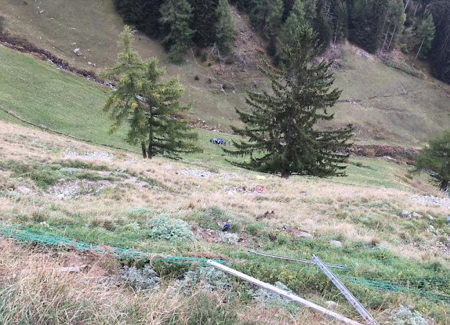 Am Montag ereignete sich bei Liddes ein Selbstunfall, bei dem ein Autofahrer schwer verletzt wurde.