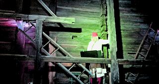 Packend. German Eyer verk&ouml;rperte im Hof des Supersaxo-Hauses den Volkstribun Georg Supersaxo. 