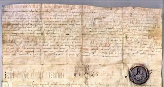 Das Dokument. Diese Urkunde der burgundischen Rudolfinger belegt die Existenz einer Kirche und den Namen des Ortes f&uuml;r das Jahr 1018.   