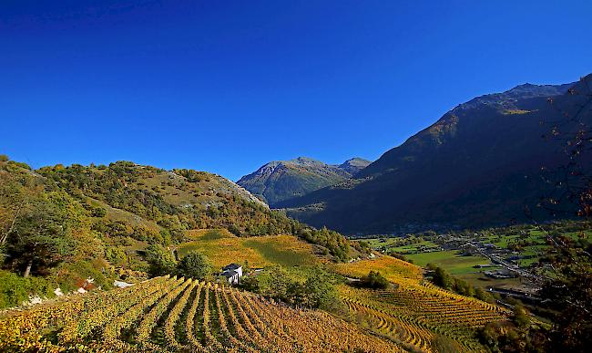 Schönstes Herbstwetter im ganzen Wallis