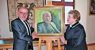 Freude herrschte. Dani&egrave;le Grolimund &uuml;bergab Stadtpr&auml;sident Louis Ursprung das von Rolf Voll&eacute; gestaltete Portr&auml;t von Joseph von Stockalper (&laquo;Peppino&raquo;).  