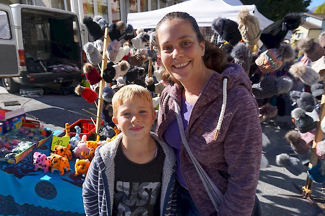 Matteo Schmidt (7) aus Getwing und Nathalie Z’Brun (42) aus Turtmann.